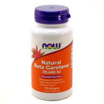 NOW НАУ ФУДС БЕТА КАРОТИН ДРАЖЕТА 25000 iu 90/now natural beta carotene (25000 iu) 90 softgels