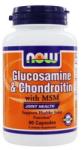 NOW НАУ ФУДС ГЛЮКОЗАМИН + ХОНДРОИТИН + МСМ КАПС. * 90 / now glucosamine & chondroitin with msm, 90 caps