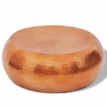 vidaXL Măsuță de cafea, aluminiu bătut la ciocan, culoare cupru/alamă (242323) Masa de cafea