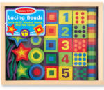 Melissa & Doug Lacing Beads - Fa fűzős gyöngyök dobozban