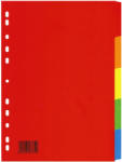 VELOFLEX Separatoare carton color, 5 culori/set, VELOFLEX