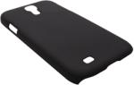  Husa Muvit Soft Back tip capac plastic cauciucat neagra + folie plastic pentru Samsung Galaxy S4 i9500/i9505/i9506/i9515 (Value Edition)