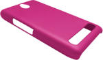  Husa tip capac plastic cauciucat roz trandafiriu pentru Sony Xperia E1 (D2004/D2005) / Sony Xperia E1 Dual Sim (D2104/D2105)