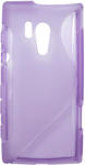  Husa silicon S-line violet pentru Sony Xperia Acro HD IS12S (Hayate)