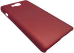  Husa tip capac plastic cauciucat rosu inchis pentru LG Optimus L9 II D605