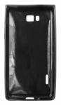  Husa silicon negru lucios pentru LG Optimus L7 P700