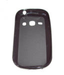  Husa silicon neagra (cu spate mat) pentru Samsung Galaxy Fame S6810