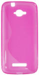  Husa silicon S-line roz pentru Alcatel One Touch Pop C7 Single Sim (OT-7040A, 7040F, 7041X) / Dual Sim (OT-7040D, 7041D, 7040E)