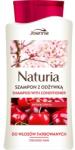 Joanna Șampon-balsam cu extract de cireșe pentru păr vopsit - Joanna Naturia Shampoo With Conditioner With Cherry 500 ml