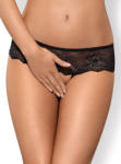 Obsessive Merossa Crotchless Panties Black S/M