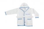 NAF NAF - Linge de maison enfant NAF NAF - Halat baie bumbac pentru bebelusi, Heart Blue (NAF_32023)