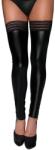 Noir Handmade F158 Powerwetlook Stockings with Elastic Tape S