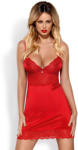 Obsessive Lovica Chemise & Thong Red S/M
