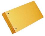 Dacris Separatoare carton colorat 10 x 24 cm 160 g/mp 2 găuri 100 buc/set galben inchis (DIB102S160C)