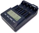 Opus BT-C3100 v2.2 négycsatornás 18650 LCD Lithium-Ion Li-Ion akkumulátor/cella töltő/adapter (OPUSC3100)