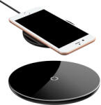 Baseus Simple Stylish Wireless Charger, univerzális asztali vezeték nélküli töltő, 2A, 10W, fekete