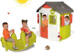Smoby Set căsuţă Neo Jura Lodge Smoby ci două uși şi balansoar Câțel cu două părți de la 24 luni (SM810500-3) Casuta pentru copii