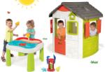 Smoby Set căsuță Neo Jura Lodge Smoby cu două uși și masă Apă&Nisip 2în1 cu moară de la 24 de luni (SM810500-8) Casuta pentru copii