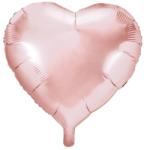  Szív alakú, rosegold fólia lufi (45 cm)