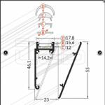 Topmet LED profil WALLE12 fehér takaró (B8080001)