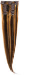 Megavolum Clip on Par Natural 50cm 100gr Saten Ciocolatiu Suvitat Blond Miere 4 27