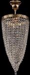 Maytoni Candelabru Diamant Crystal Fabric, 1 bec dulie E27, 230V, D. 20cm, H. 51 cm, Auriu (D783-PT20-4-G)