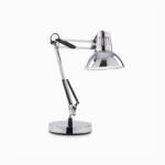 Ideal Lux Veioza Wally, 1 bec, dulie E27, L: 480 mm, H: 550 mm, Crom (061184 IDEAL LUX)