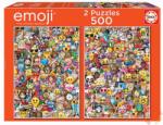 Educa 2 x 500 db-os puzzle - Emoji (17992) (17992)