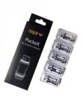 Aspire Set 5 Rezistente Aspire PockeX 1.2 ohm , Bumbac Organic, Cutie 5 bucati, Tip Capsula Atomizor tigara electronica