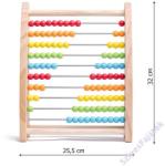Woodyland Abakusz színes gyöngyökkel - fajáték-90401 (90401)