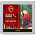 KOH-I-NOOR Set 24 creioane colorate fara lemn PROGRESSO AQUARELL KOH-I-NOOR