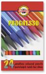 KOH-I-NOOR Set 24 creioane colorate fara lemn KOH-I-NOOR PROGRESSO