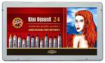 KOH-I-NOOR Set 24 creioane colorate Wax Aquarell KOH-I-NOOR in cutie metalica