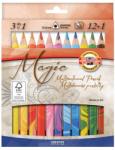 KOH-I-NOOR Set 12 creioane colorate triunghiulare KOH-I-NOOR MAGIC JUMBO + blender