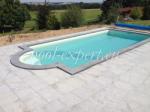 POOL EXPERT Правоъгълен басейн Styropool 900 x 500 x 150 см с римска стълба