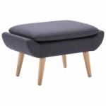 vidaXL Taburet, tapițerie din material textil, 73x43x42 cm, gri închis (246989) Canapea