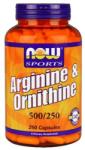 NOW Arginine & Ornithine 500/250 kapszula 250 db