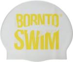 BornToSwim Cască de înot borntoswim classic silicone alb
