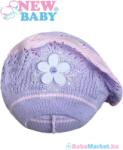 NEW BABY Kötött sapka babáknak - New Baby lila