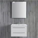 MR Szaniter Stella függesztett fürdőszoba bútor kompletten tükörrel, világítással