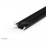 Topmet LED profil GROOVE10 BC/UX fekete (76210021)