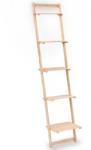 vidaXL Raft de perete tip scară, lemn de cedru, 41, 5 x 30 x 176 cm (246438) - vidaxl Biblioteca