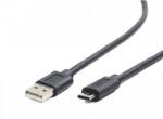Gembird Cablu de date Gembird CCP-USB2-AMCM-1M, USB - USB-C, 1m, Black (CCP-USB2-AMCM-1M) - flax