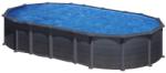 GRE Kit piscina ovala GRE Capri KITPROV6188GF, structura si pereti metalici imitatie grafit, filtrare inclusa, 610x375x132cm (ERG.KITPROV6188GF) Piscina