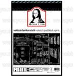 Südor Mona Lisa vázlatfüzet fekete papírral A/4 40 lap 150 g (pk_PKPAP026)