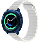 iUni Curea piele Smartwatch Samsung Galaxy Watch 46mm, Samsung Watch Gear S3, iUni 22 mm White Leather Loop (510250)