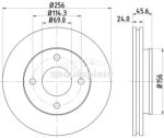 KRIEGER Disc frana MITSUBISHI COLT CZC Cabriolet (RG) (2006 - 2009) KRIEGER 0950004049