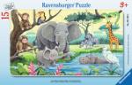 Ravensburger Animale din Africa - 15 piese (06136) Puzzle