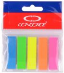  Index din plastic CONCORDE, 12x48mm, 5 culori x 20 file