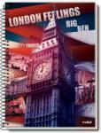  Caiet spira metal LONDON FEELINGS 96 pagini